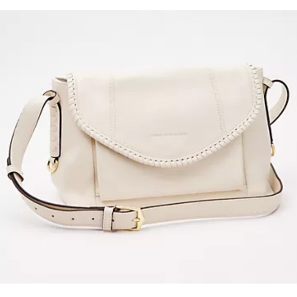 Aimee Kestenberg Pebble Leather Crossbody -All For Love Vanilla